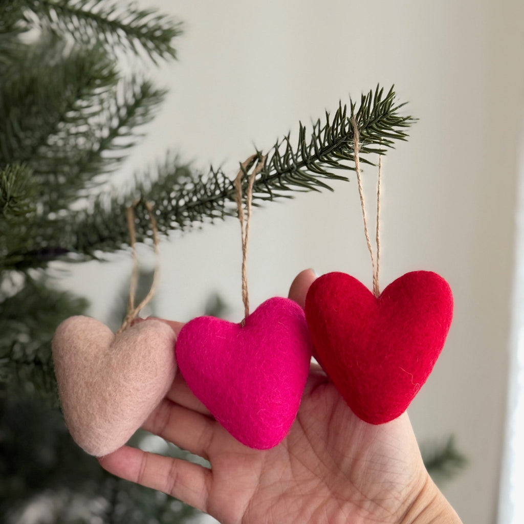 Valentine Felt Heart Keychain - Che Cose Belle