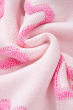 Valentine Heart Bubble Sleeve Baggy Sweater - Che Cose Belle