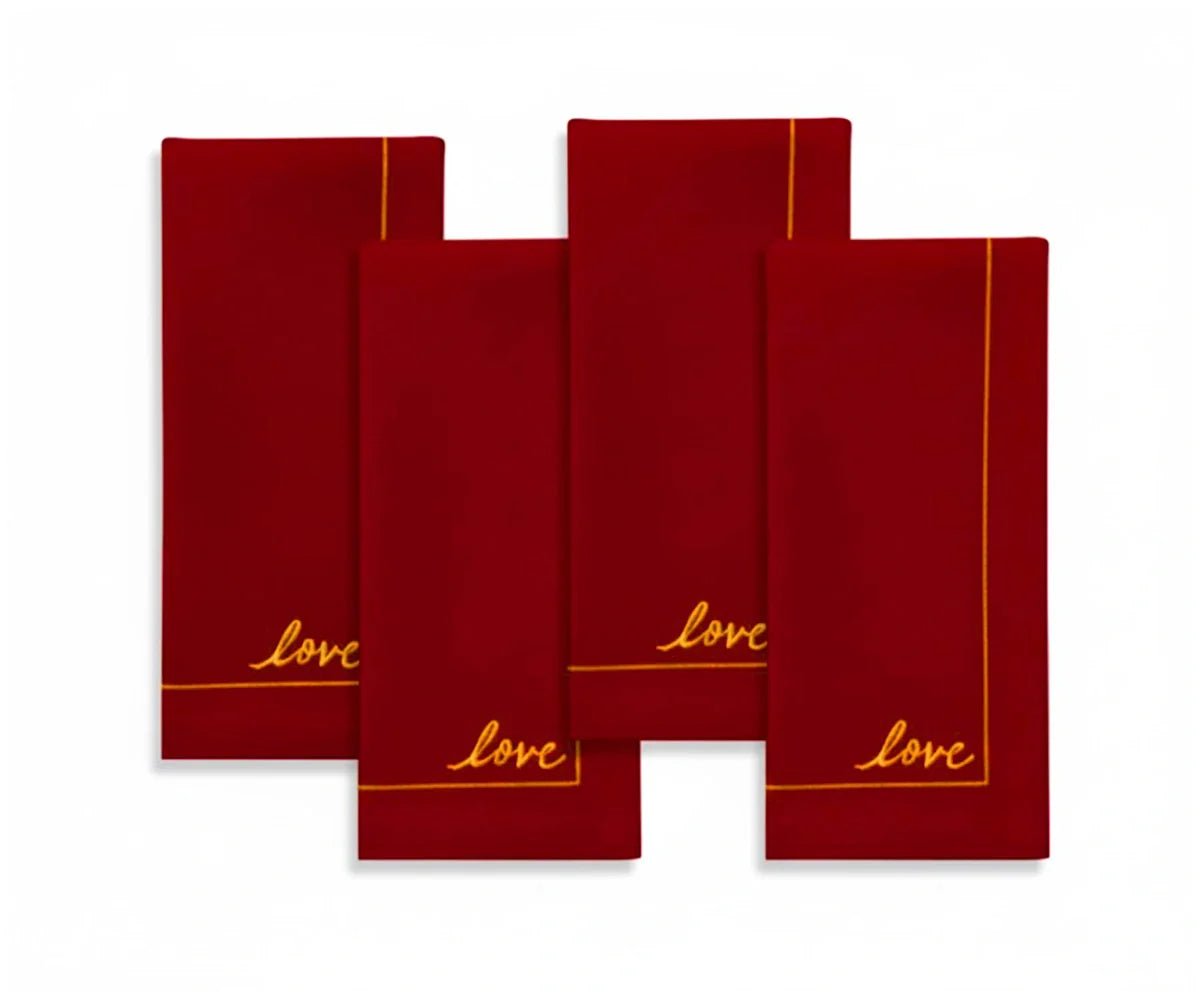 Valentine's Day Cloth Napkins - Che Cose Belle