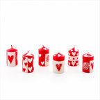 Valentine's Day Painted Candle - Che Cose Belle