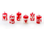 Valentine's Day Painted Candle - Che Cose Belle