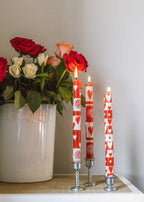 Valentine's Day Painted Candle - Che Cose Belle
