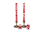 Valentine's Day Painted Candle - Che Cose Belle