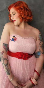 Valentine's Happy Mail Brooch & Earrings Set by 50's Vintage Dame x Lipstick & Chrome - Che Cose Belle