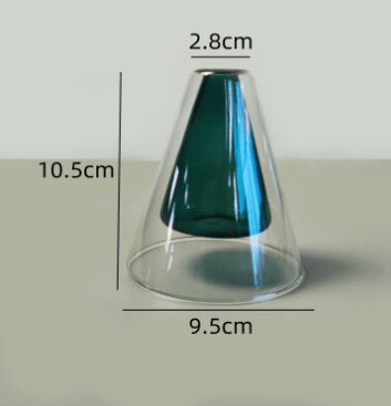 Vases Glass Vase Home Decor Room Decor Modern Wedding Decoration Hydroponic Flower Pot Double Glass Container Crafts Ornament - Che Cose Belle