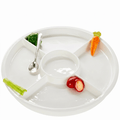 Veggie Icon Crudité Ceramic Server with Spoon - Che Cose Belle