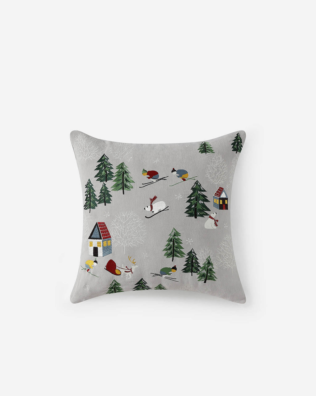 Velvet Embroidered Bear Throw Pillow - Che Cose Belle