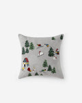 Velvet Embroidered Bear Throw Pillow - Che Cose Belle
