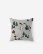 Velvet Embroidered Bear Throw Pillow - Che Cose Belle