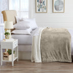 Velvet Plush Sherpa Luxury Bed Blanket - Kinsley Collection - Che Cose Belle