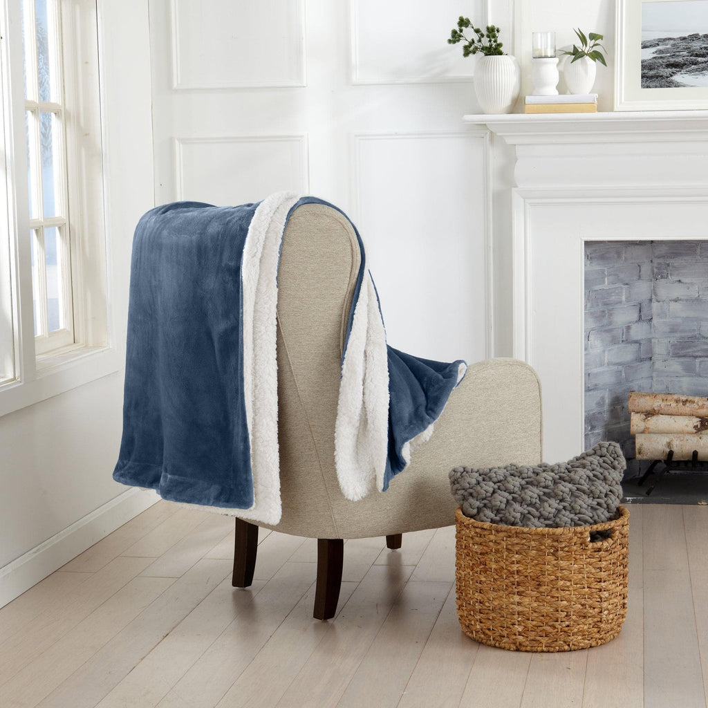 Velvet Plush Sherpa Luxury Bed Blanket - Kinsley Collection - Che Cose Belle