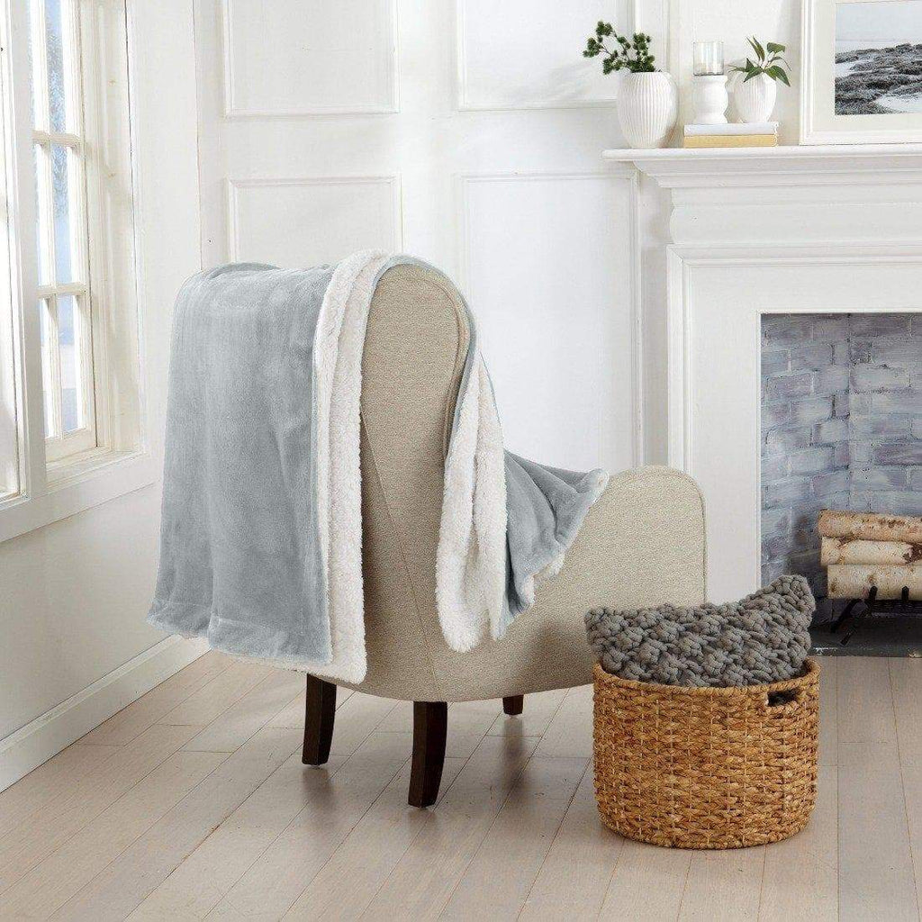 Velvet Plush Sherpa Luxury Bed Blanket - Kinsley Collection - Che Cose Belle