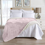 Velvet Plush Sherpa Luxury Bed Blanket - Kinsley Collection - Che Cose Belle
