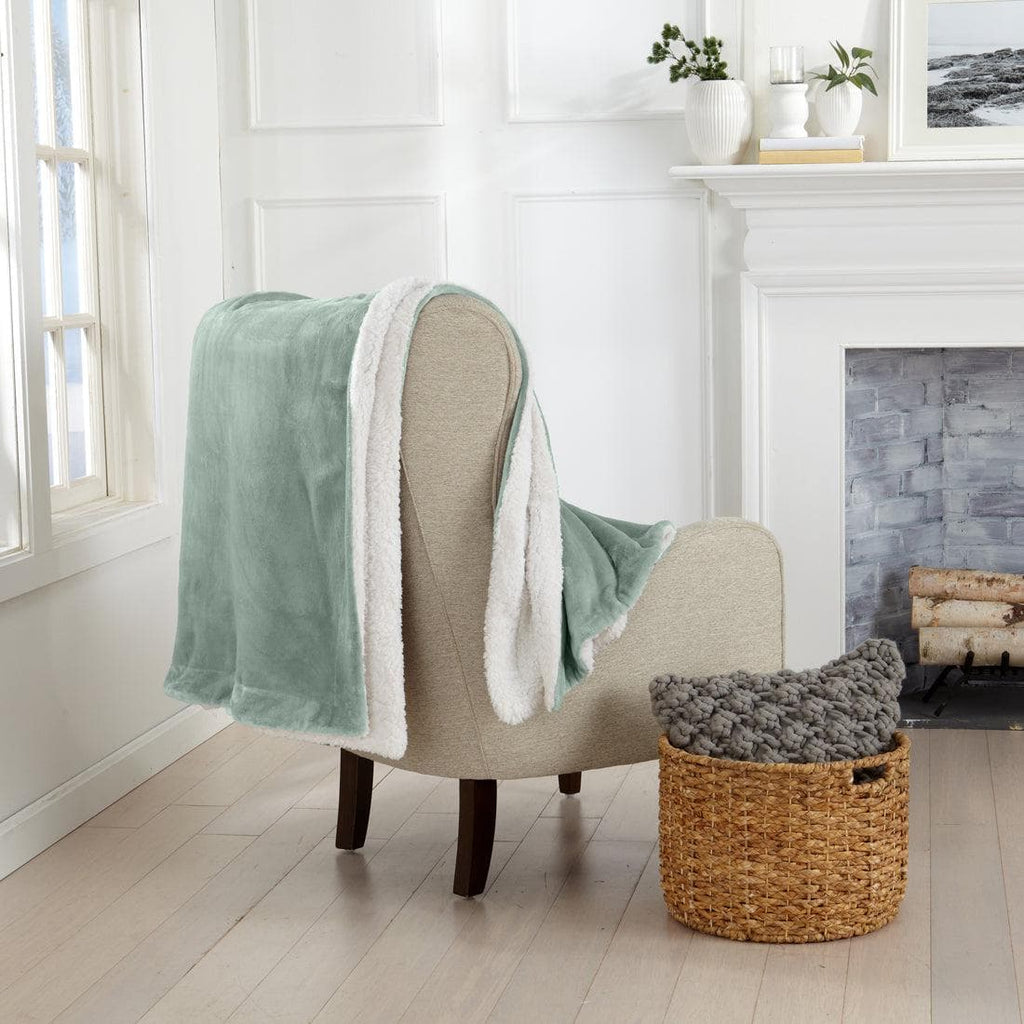 Velvet Plush Sherpa Luxury Bed Blanket - Kinsley Collection - Che Cose Belle
