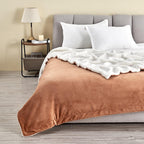 Velvet Plush Sherpa Luxury Bed Blanket - Kinsley Collection - Che Cose Belle