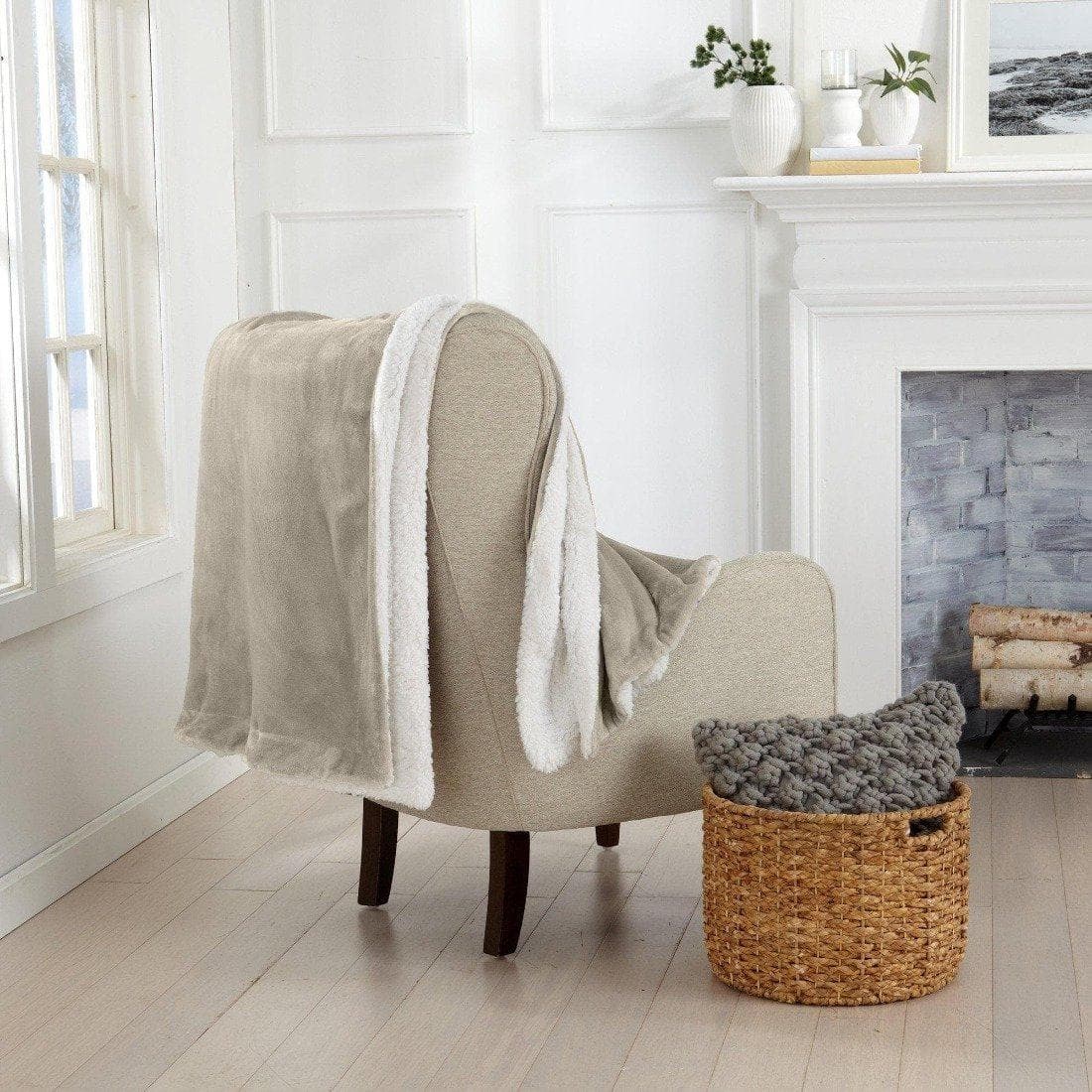 Velvet Plush Sherpa Luxury Bed Blanket - Kinsley Collection - Che Cose Belle