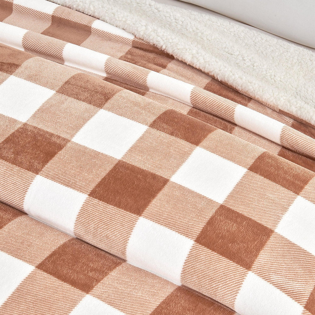 Velvet Plush Sherpa Luxury Bed Blanket - Kinsley Collection - Che Cose Belle