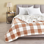 Velvet Plush Sherpa Luxury Bed Blanket - Kinsley Collection - Che Cose Belle