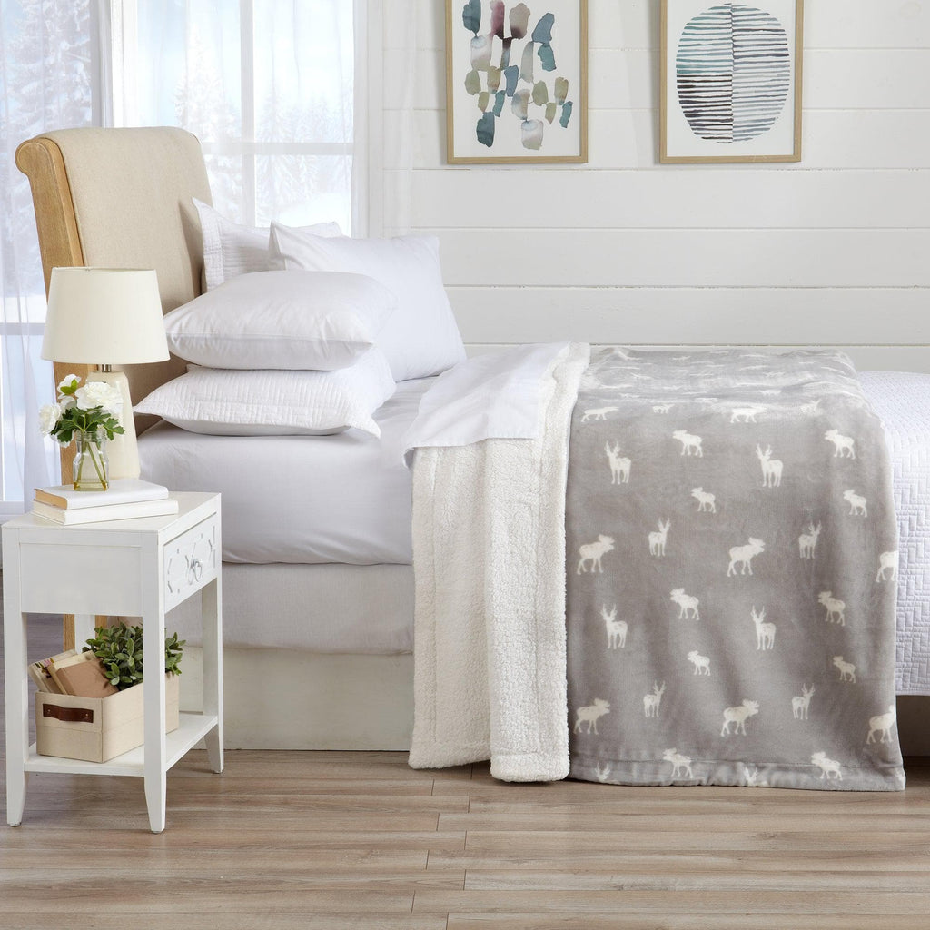 Velvet Plush Sherpa Luxury Bed Blanket - Kinsley Collection - Che Cose Belle