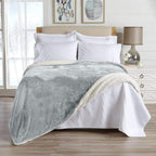 Velvet Plush Sherpa Luxury Bed Blanket - Kinsley Collection - Che Cose Belle