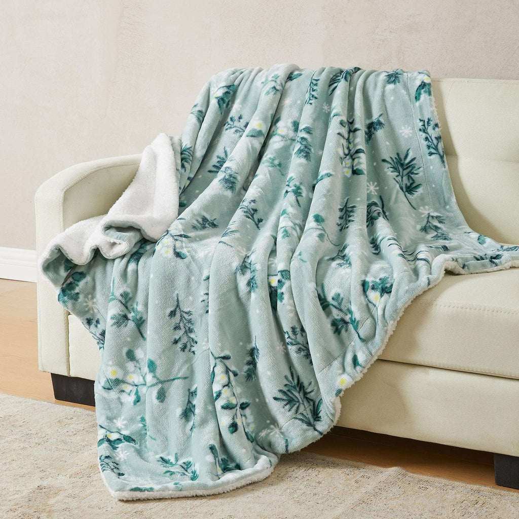 Velvet Plush Sherpa Luxury Bed Blanket - Kinsley Collection - Che Cose Belle