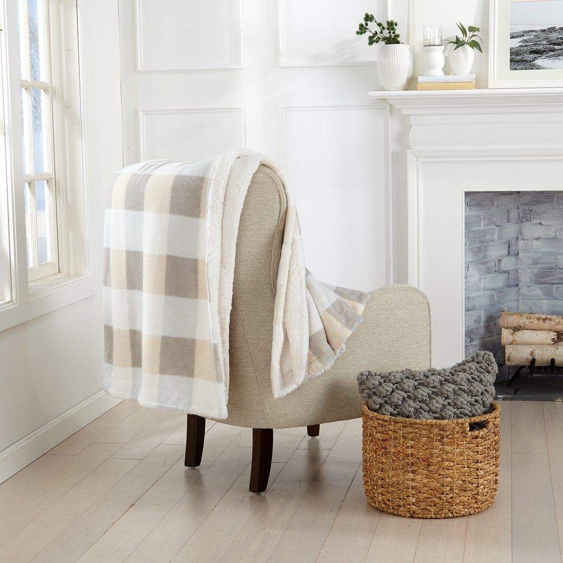 Velvet Plush Sherpa Luxury Bed Blanket - Kinsley Collection - Che Cose Belle