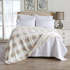 Velvet Plush Sherpa Luxury Bed Blanket - Kinsley Collection - Che Cose Belle