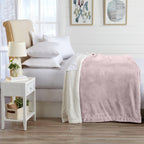 Velvet Plush Sherpa Luxury Bed Blanket - Kinsley Collection - Che Cose Belle