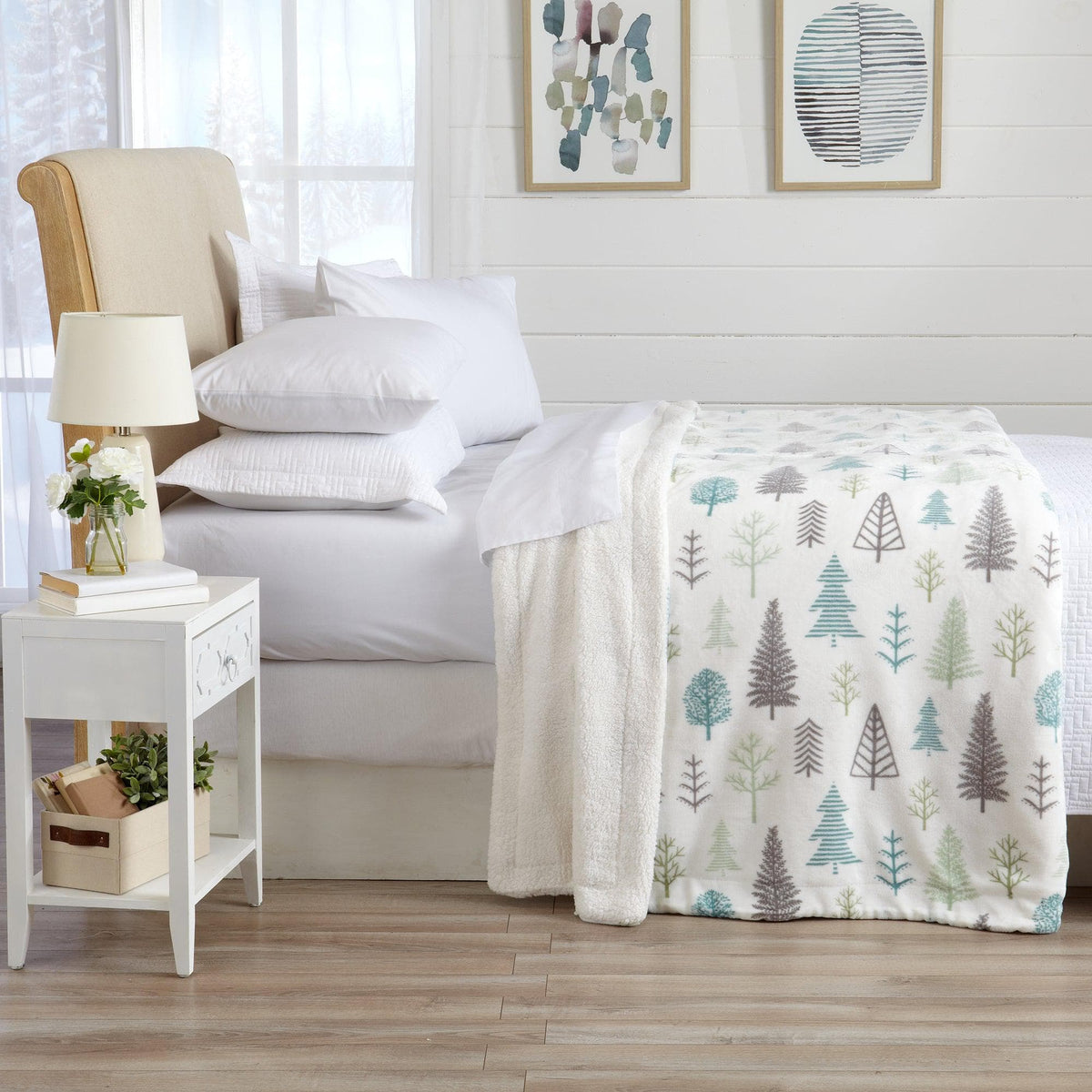 Velvet Plush Sherpa Luxury Bed Blanket - Kinsley Collection - Che Cose Belle