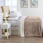 Velvet Plush Sherpa Luxury Bed Blanket - Kinsley Collection - Che Cose Belle