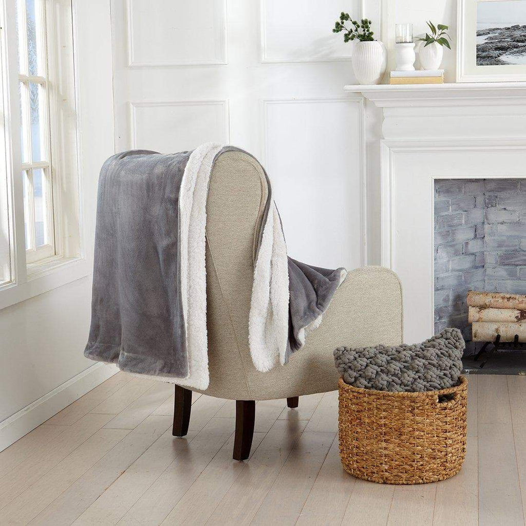 Velvet Plush Sherpa Luxury Bed Blanket - Kinsley Collection - Che Cose Belle