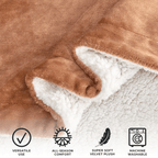 Velvet Plush Sherpa Luxury Bed Blanket - Kinsley Collection - Che Cose Belle