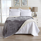 Velvet Plush Sherpa Luxury Bed Blanket - Kinsley Collection - Che Cose Belle