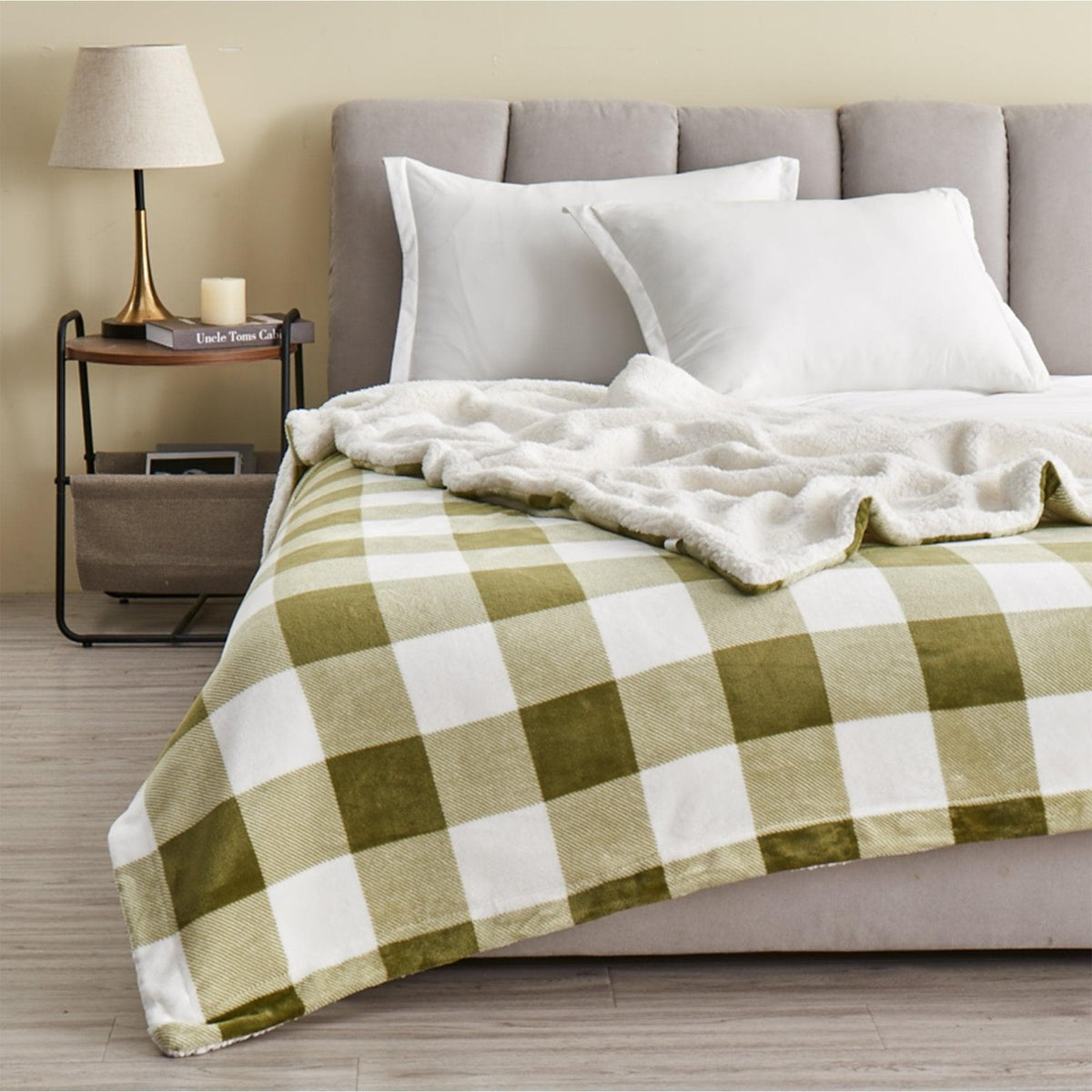 Velvet Plush Sherpa Luxury Bed Blanket - Kinsley Collection - Che Cose Belle