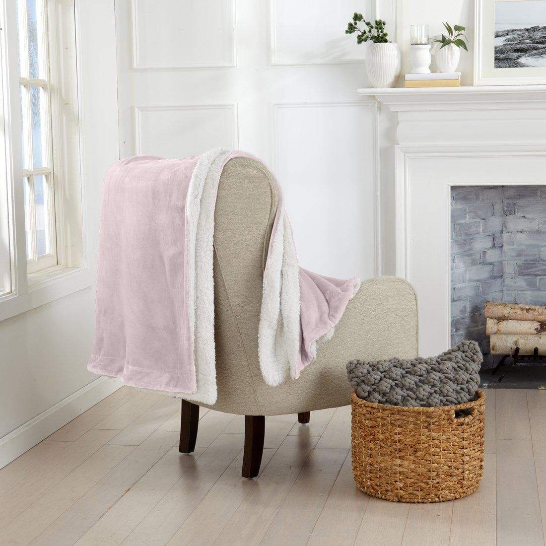 Velvet Plush Sherpa Luxury Bed Blanket - Kinsley Collection - Che Cose Belle