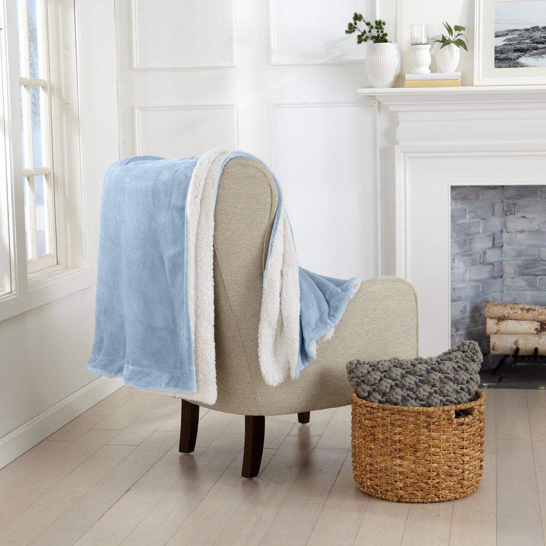 Velvet Plush Sherpa Luxury Bed Blanket - Kinsley Collection - Che Cose Belle
