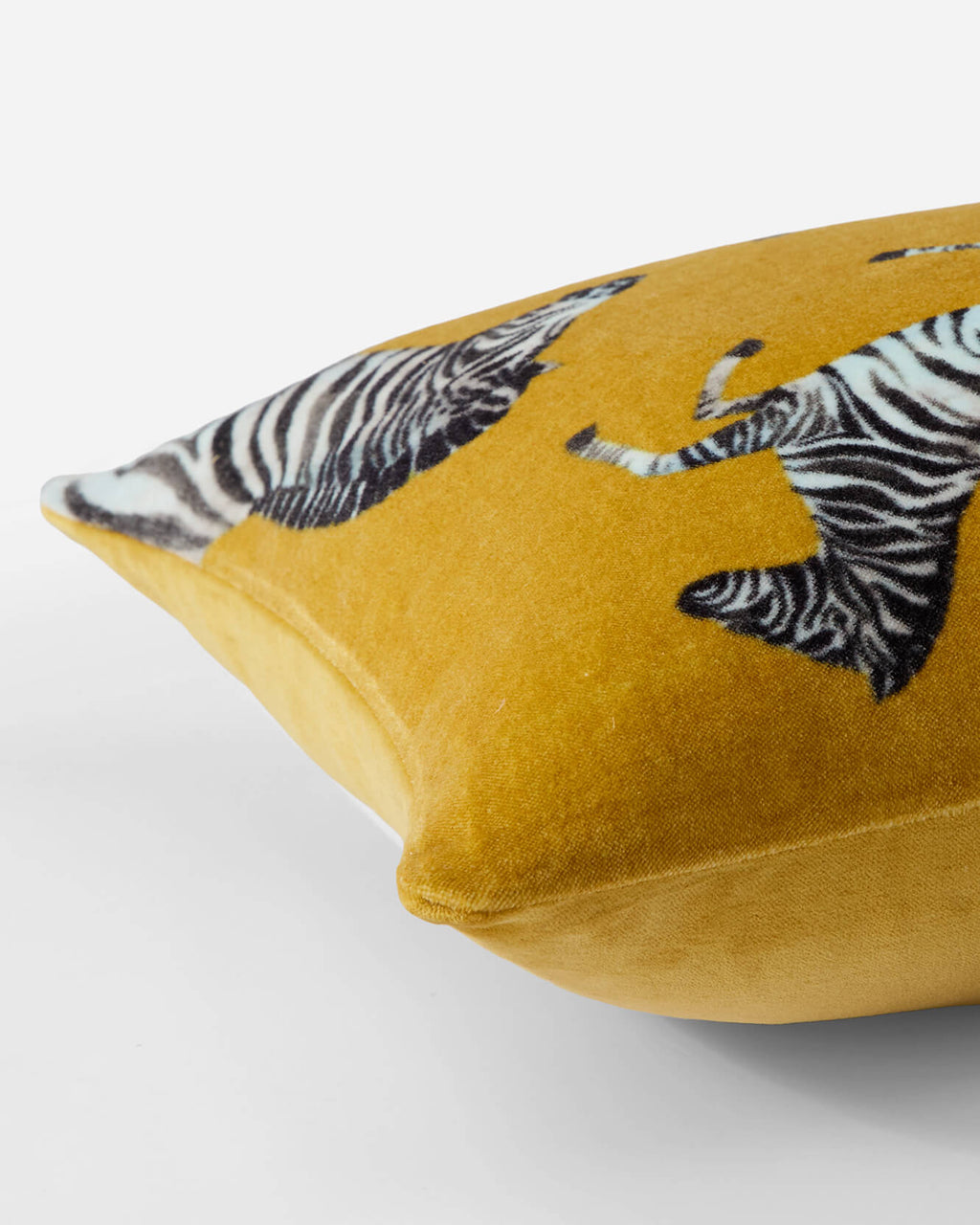 Velvet Watercolor Zebra Small Lumbar Pillow - Che Cose Belle
