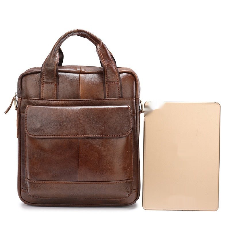 Vertical Briefcase Retro Men's Bag Handbag - Che Cose Belle