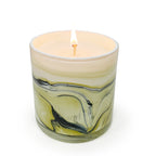 Vetiver & Oak 14 oz. Swirl Glass Candle - Che Cose Belle