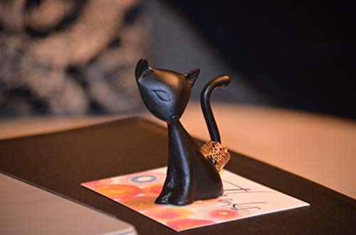 Vibhsa Cat Ring Holder (Black) - Che Cose Belle
