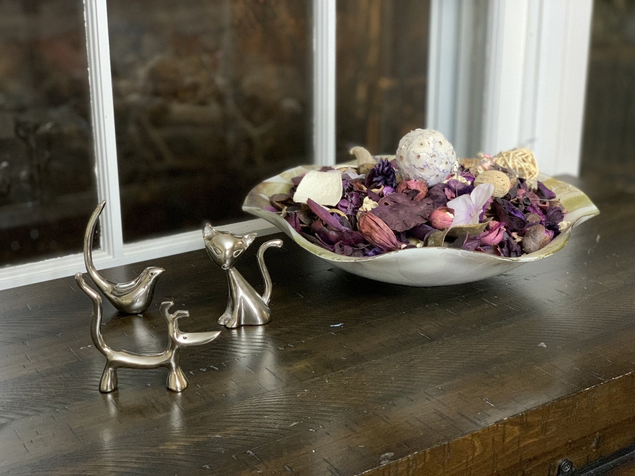 Vibhsa Dog Cat & Bird Ring Holders Set - Silver - Che Cose Belle
