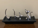 Vibhsa Dog Cat & Bird Ring Holders Set - Silver - Che Cose Belle