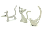Vibhsa Dog Cat & Bird Ring Holders Set - Silver - Che Cose Belle