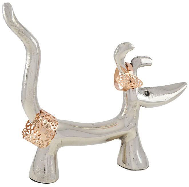 Vibhsa Dog Ring Holder (Silver Finish) - Che Cose Belle