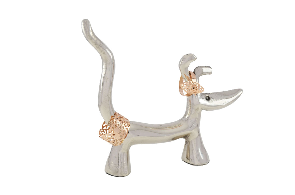 Vibhsa Dog Ring Holder (Silver Finish) - Che Cose Belle