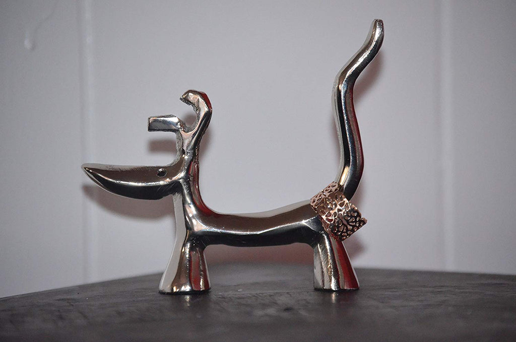 Vibhsa Dog Ring Holder (Silver Finish) - Che Cose Belle