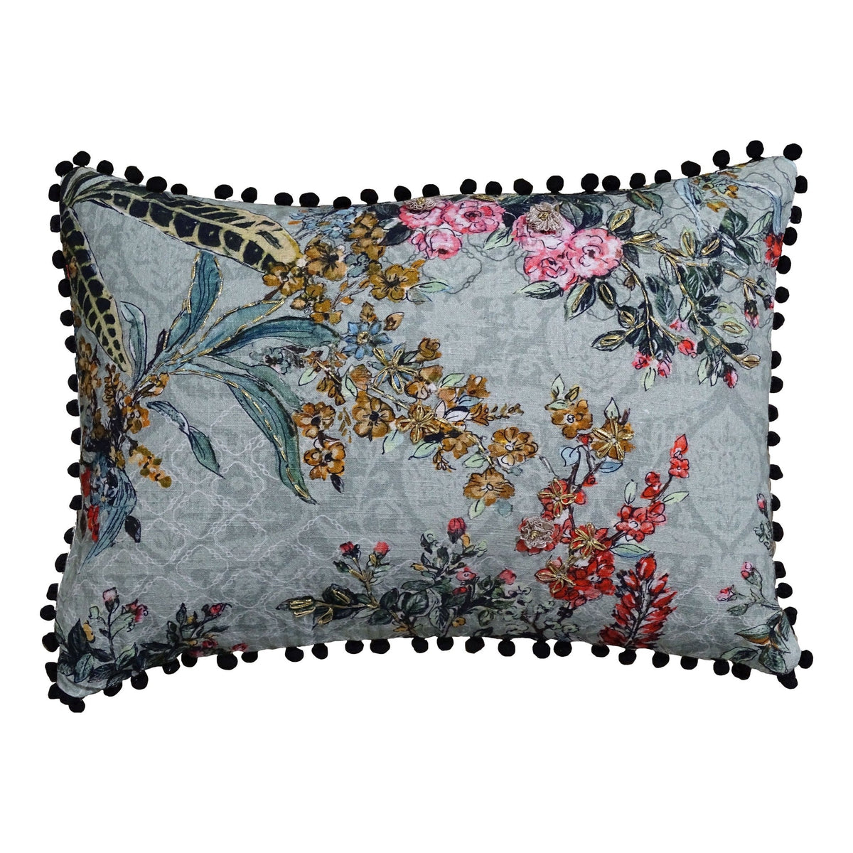Vibhsa Hand Illustrated 14"X20" Decorative Pillow - Che Cose Belle