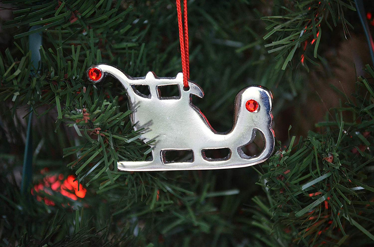 Vibhsa Sleigh Christmas Tree Ornament Decorations Set of 4 - Che Cose Belle