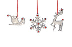 Vibhsa Snowflake Christmas Tree Ornament Decorations Set of 8 - Che Cose Belle