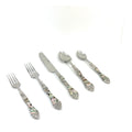 Vibhsa Stainless Steel Flatware set of 20 with Seawork Handle - Che Cose Belle